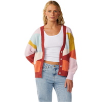 Womens Surf Revival Jacquard Cardigan